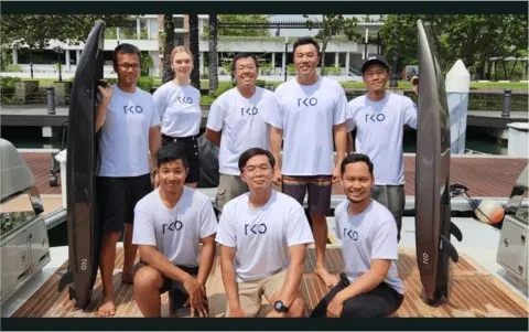 Meet Daniel He: Restaurateur, doctor, and the brains behind Singapore’s first zero-emissions electric surfboard.